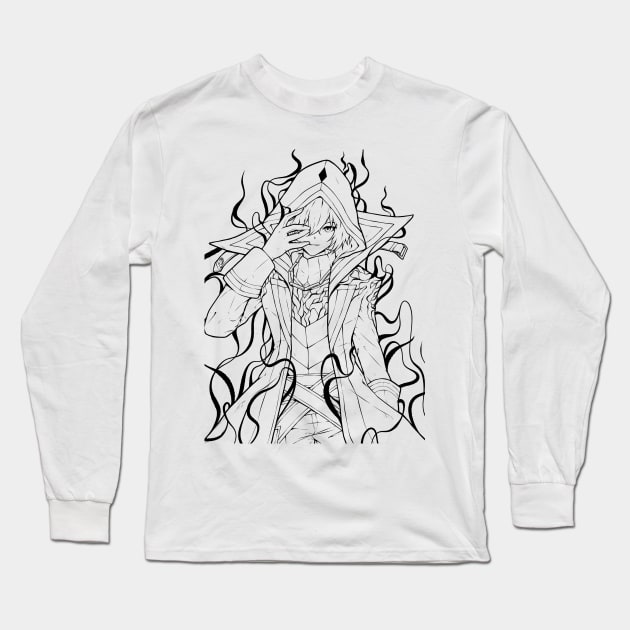 Cid Kagenou The Eminence in Shadow Long Sleeve T-Shirt by Waifuku Merch